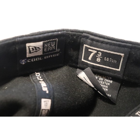 Colorado Rockies Hat Cap New Era Size 7 3/8 Fitted Black On Field Made USA MLB - Picture 5 of 5